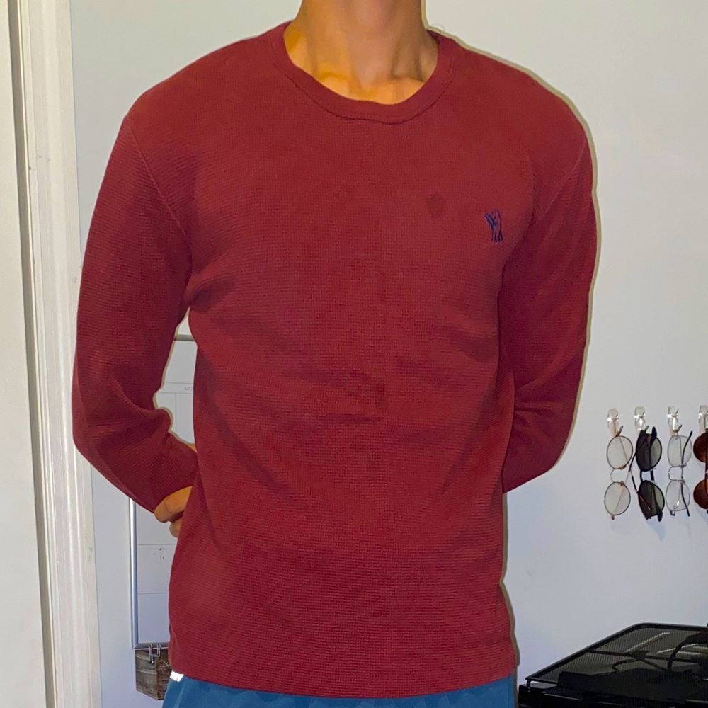 Maroon Crewneck Sweater | WHO.A.U | Small